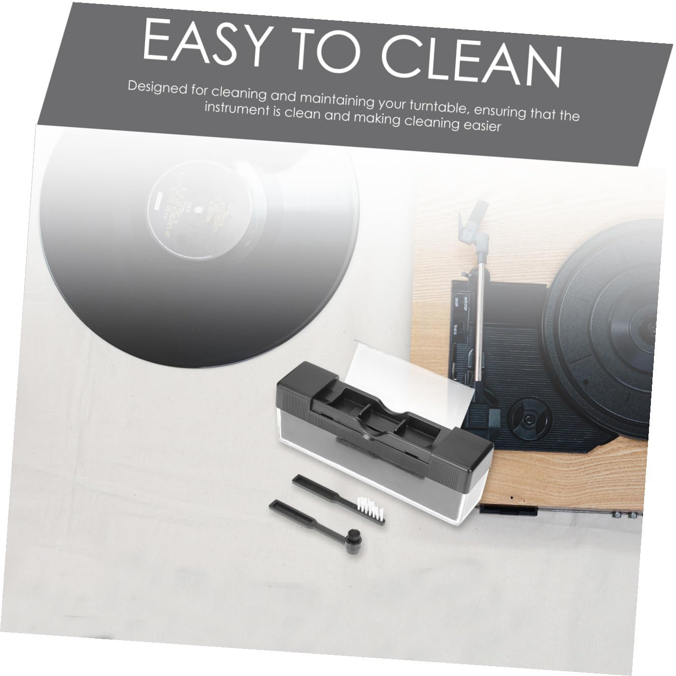 Housoutil 5 Set Di Spazzole Per La Pulizia Dei Dischi in Vinile - Spazzola Antistatica in Fibra Di Vinile E Antipolvere Per Kit Di Pulizia Dei Dischi in Vinile