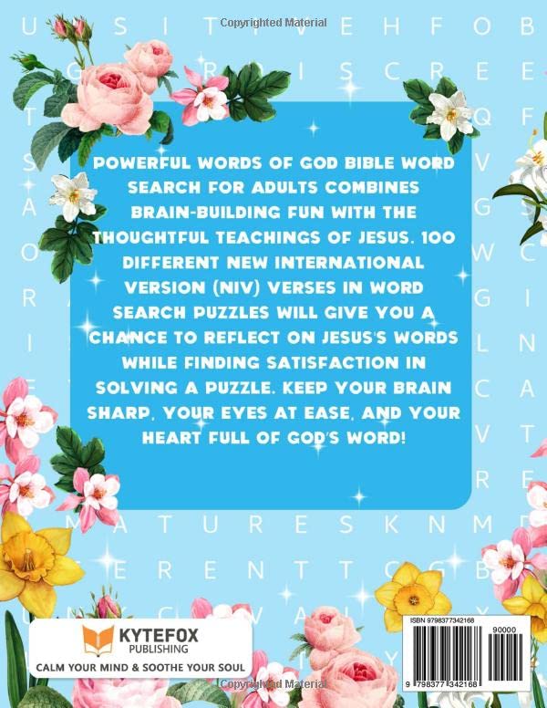 Miniatura 2 de Powerful Words Of God Bible Word Search For Adults 2000 Words in 100 Puzzles Large Print Bible Wordfind Activity Book Inspirational NIV Bible