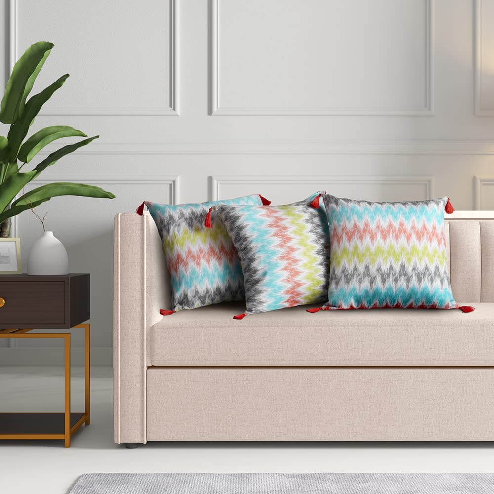 Wakefit Cushion Covers | Cotton Fabric | Parisa | 12x12 inch | Sofa Pillow Cover Set of 3 (B0BFRQ5NVD) Amazon Price History, Amazon Price Tracker
