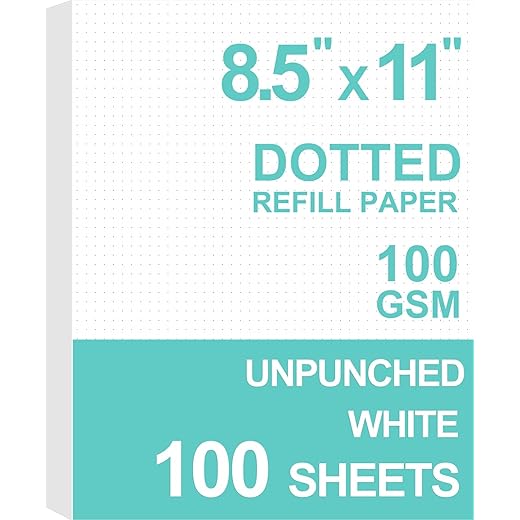 Getvow A4 Unpunched Refill Paper 100gsm 100 Sheets
