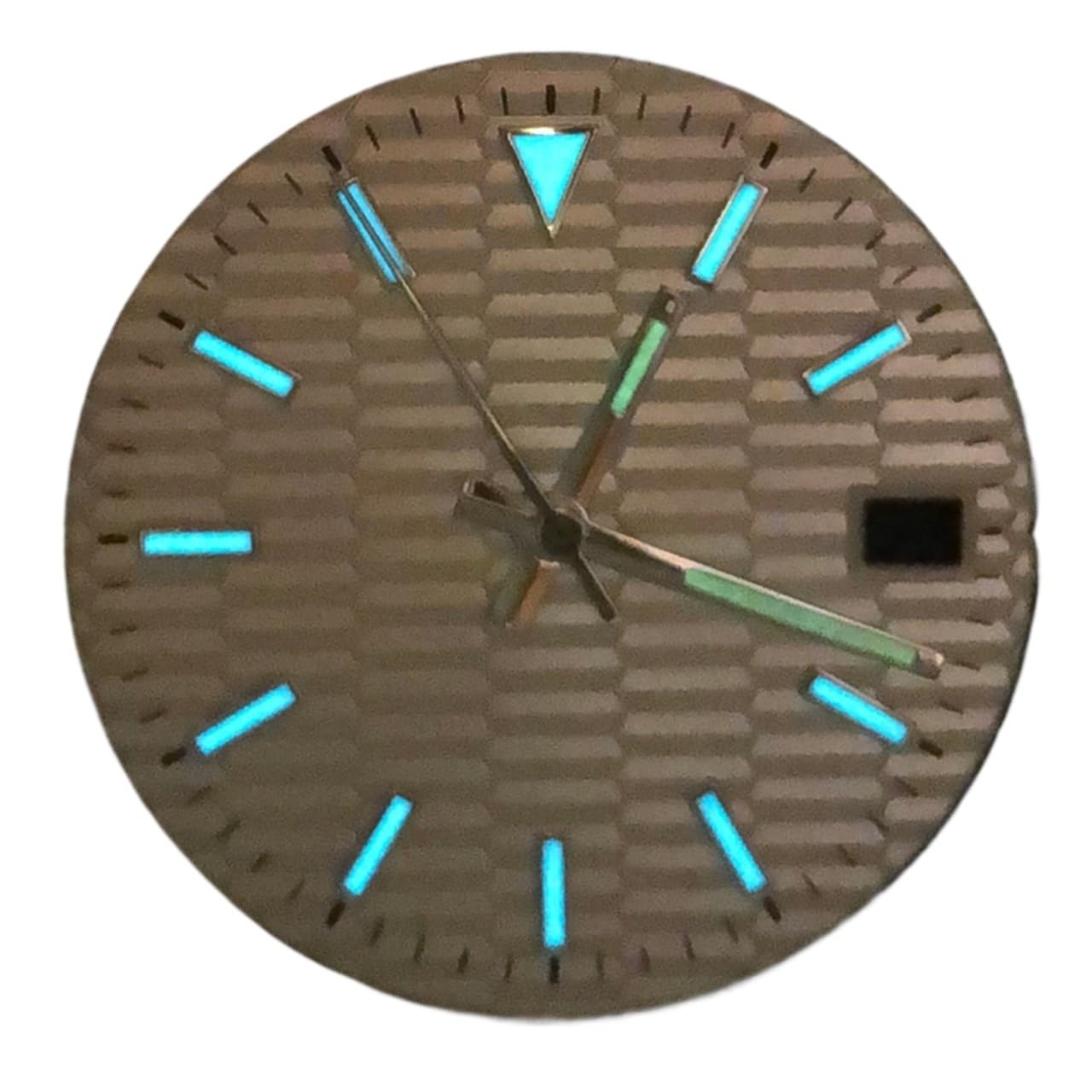 Uhrenzubehör 28,5 mm Zifferblatt blau Leuchtend passend für NH35-Uhrwerk 1 Uhrreparaturwerkzeug (2)