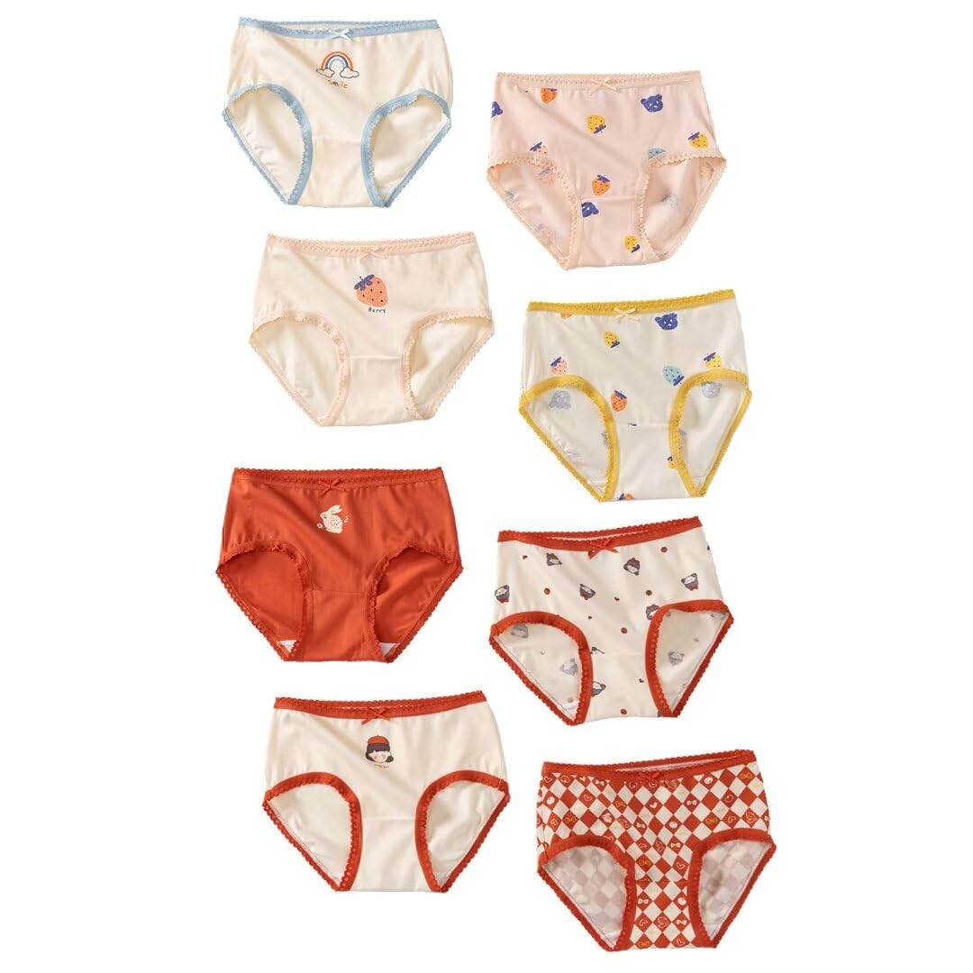 benetia Girls Underwear Soft Cotton 6-8 Pack