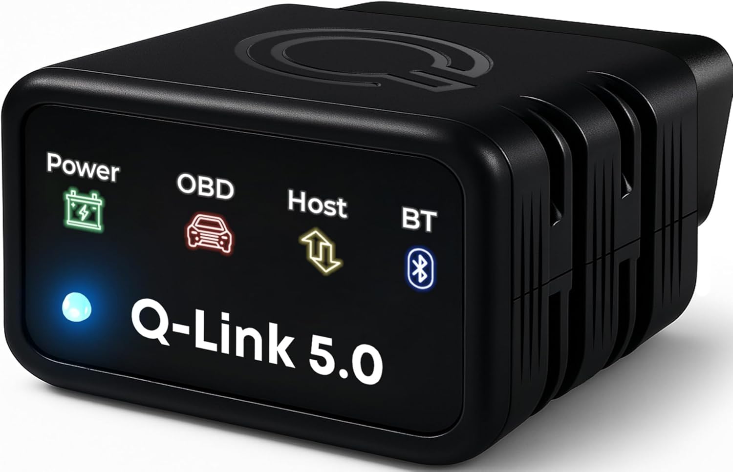 QUALLY ?-??nk 5.0 Pro OBD2 Scanner Bluetooth Diagnostic Tool for Android and iPhone - Car Engine Fault Code Reader + Case for Free!