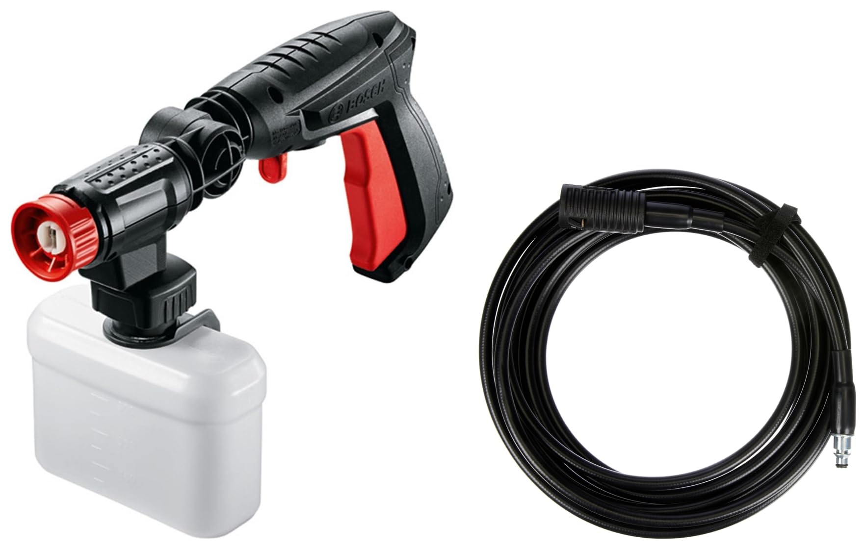 Bosch 360 Degree High Pressure Washer Gun (135 Bar) & Bosch F016800361 6m Extension Hose (Black)-image-44