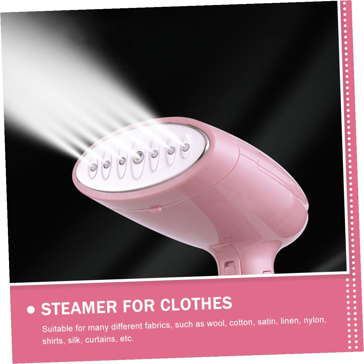 TIDTALEO Portable Handheld Garment Steamer and Iron Wrinkle Remover for Clothes Curtains and Fabrics Fast Heat-up Abs Travel Steamer with US Plug for Home Hotel Dormitory Use