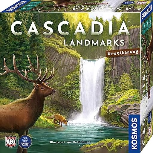 Kosmos 683955 Cascadia - Landmarks, Expansión al Juego del Año 2022, complemento para 5-6 Personas y ampliación en una Caja, Juego de Mesa para 2-6 Personas a Partir de 10 años | Ya disponible en tu tienda friki favorita! En mundofriki.es!