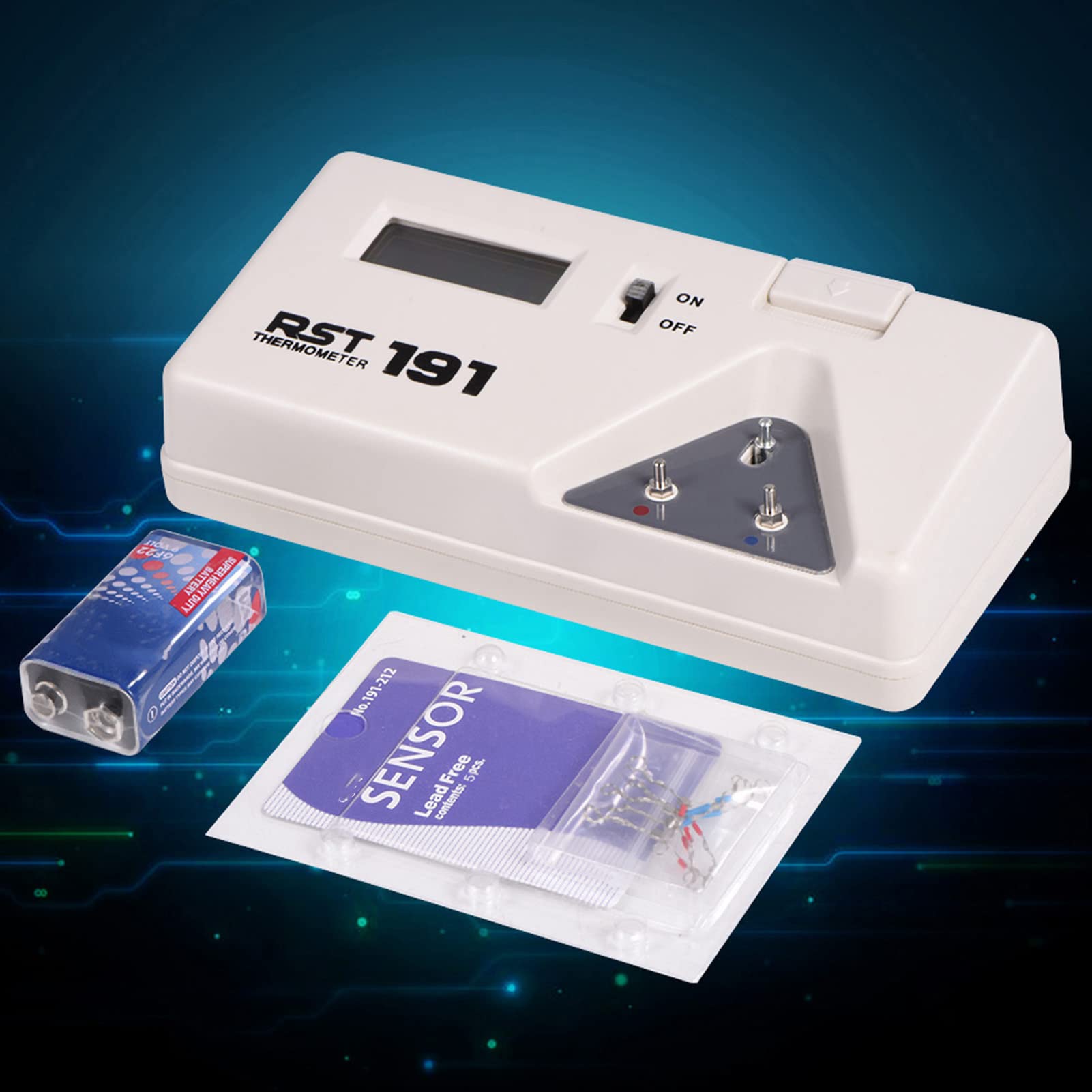 Termometro Digitale per Saldatore con Display LCD per Controllo Temperatura Stazioni Saldatura
