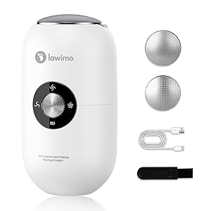 Electric Foot Callus Remover for Women Men, Rechargeable Electric Foot File Pedicure Tool with Stainless Steel Heads, Portable Feet Grinder for Cracked Dry Heels Dead Skin Calluses