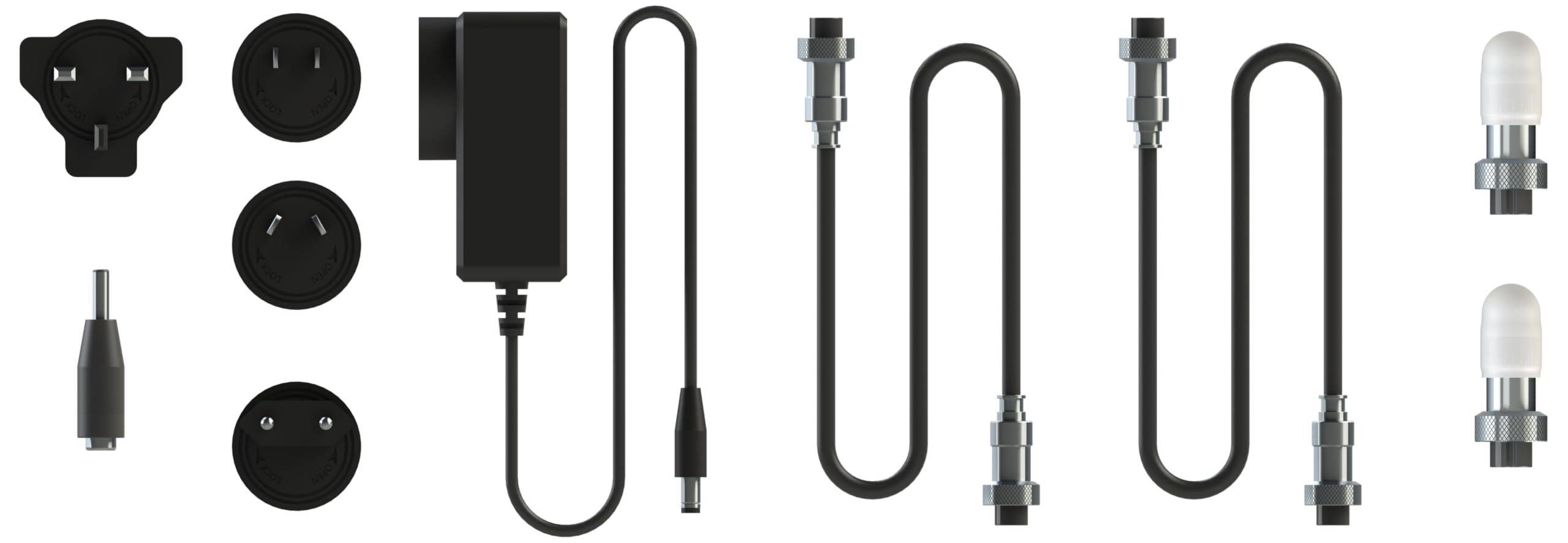 SYDYSOSO Cockpit Simulator Daisy Chain Power Cable Kit for Modular Flight Simulator Panels – 24V Adapter, Multi-Region Plugs, Required Accessory for 737 & 320N Series Multi-Panel Sets