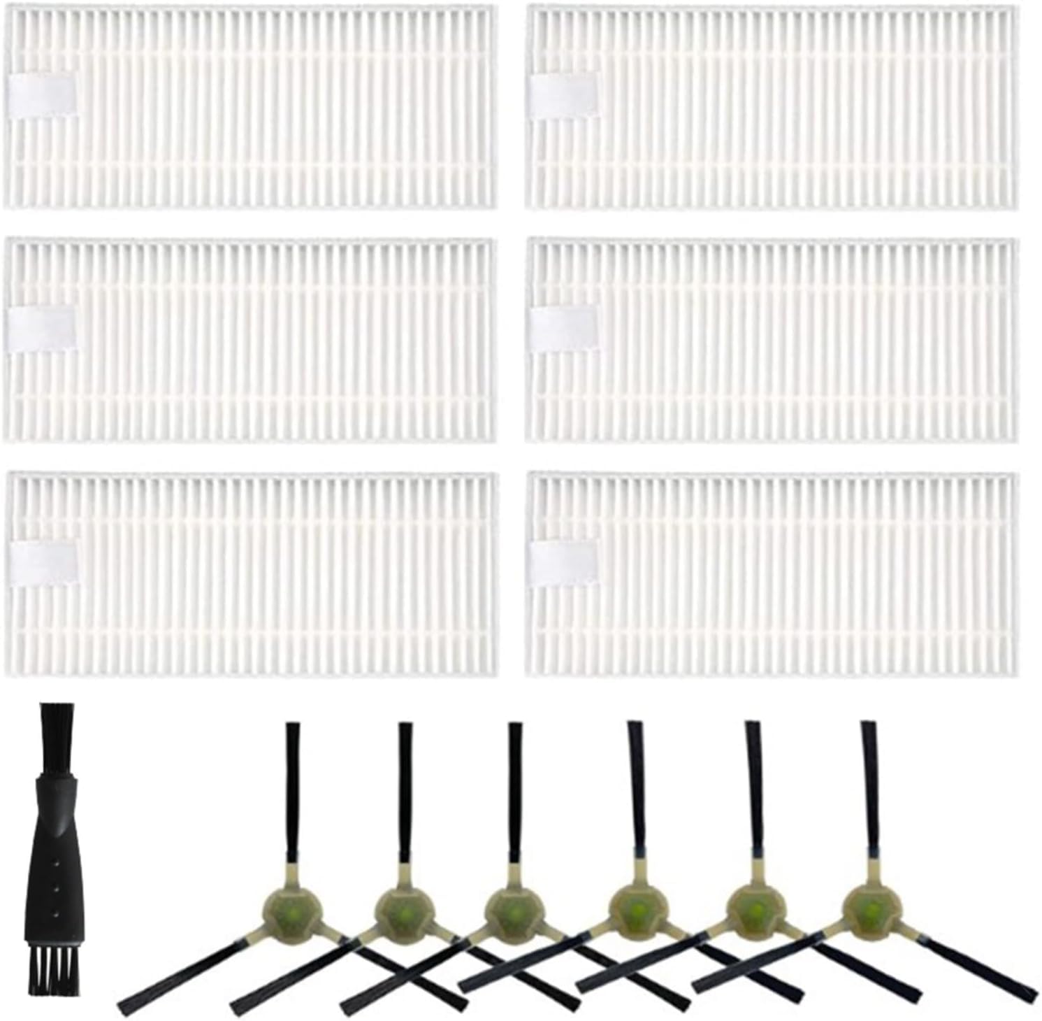 Viaforest Vacuum Cleaner Replacement Parts Kit For Okp Life K2, K3, K4, K5 And For Lefant M210, M210s, M210b, M213 Vacuum Cleaner Side Brushes, Cleaning Brush