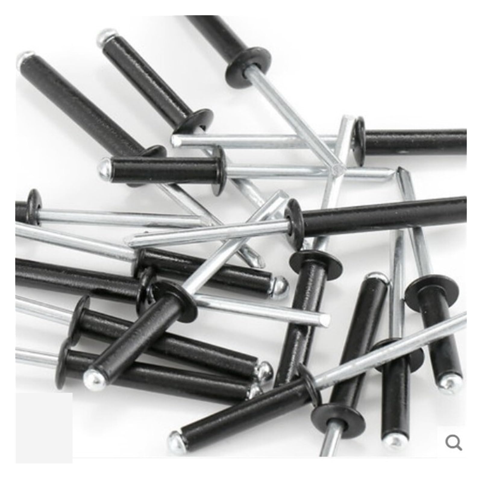 Remaches de brida grande, 50 piezas M2.4 de aluminio con cabeza de hongo for romper(20mm)