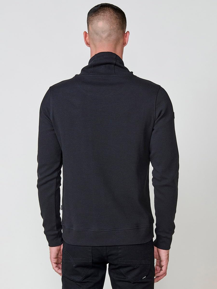 Koroshi Sudadera Hombre Cuello Alto con Cordón Ajustable 2521SU32