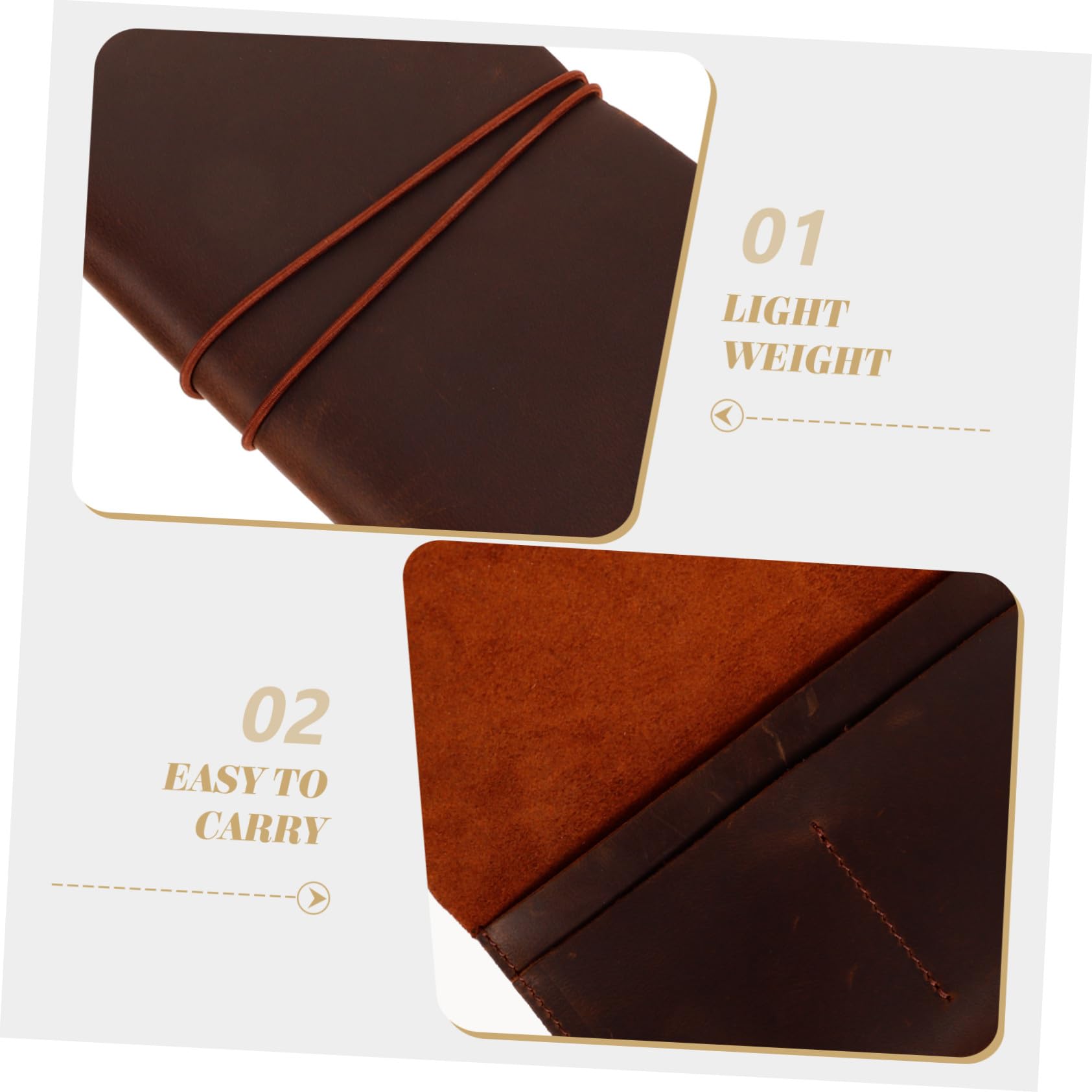 Funda para Pasaporte de Cuero Auténtico Almacenamiento y Protección, Diseño Delicado y Reutilizable Adecuado para Viajes