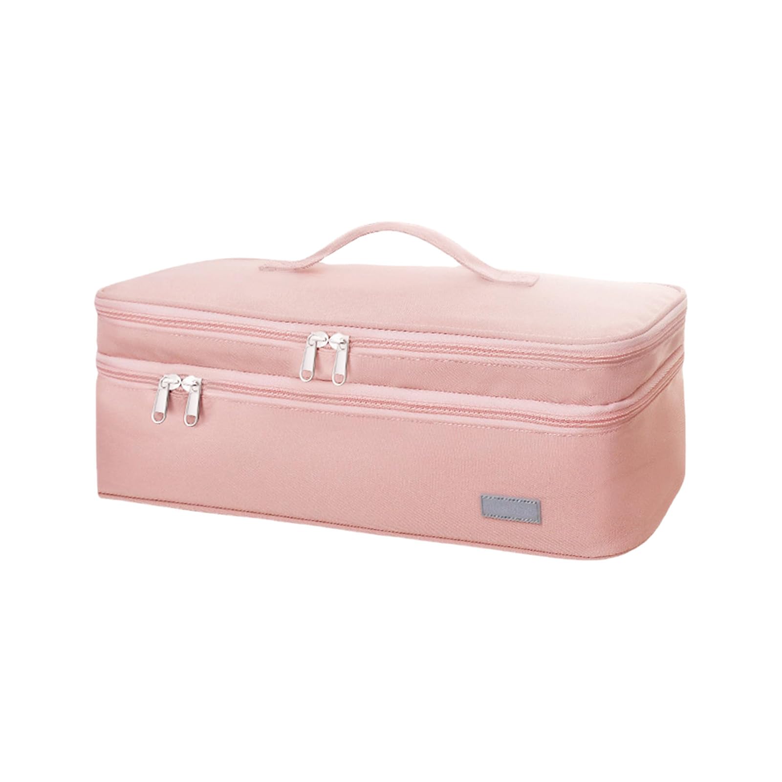 NEWFT Portable Compact Blow Dryer Carrying Case with Double Layer Compartments Thickened Protections Easy to Carry Travel Friendly Hair Dryer Pouches