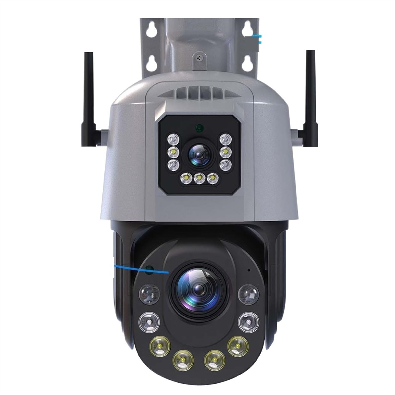 Kamera Dzwonkowa, 6MP Camera Dual Lens 36X Zoom Outdoor PTZ Security Protection Surveillance Cameras Human Detection 4G Sim Card IP Cam CCTV(36XZoom WiFi Camera)