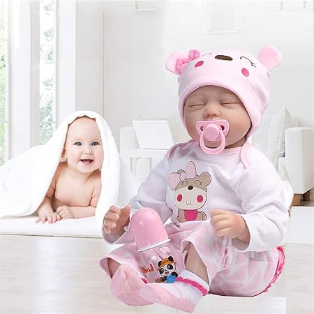Amazon ピンク服 55cm シリコン製 赤ちゃん人形 女の子ドール おもちゃ リボーンドール フィギュア ドール 通販