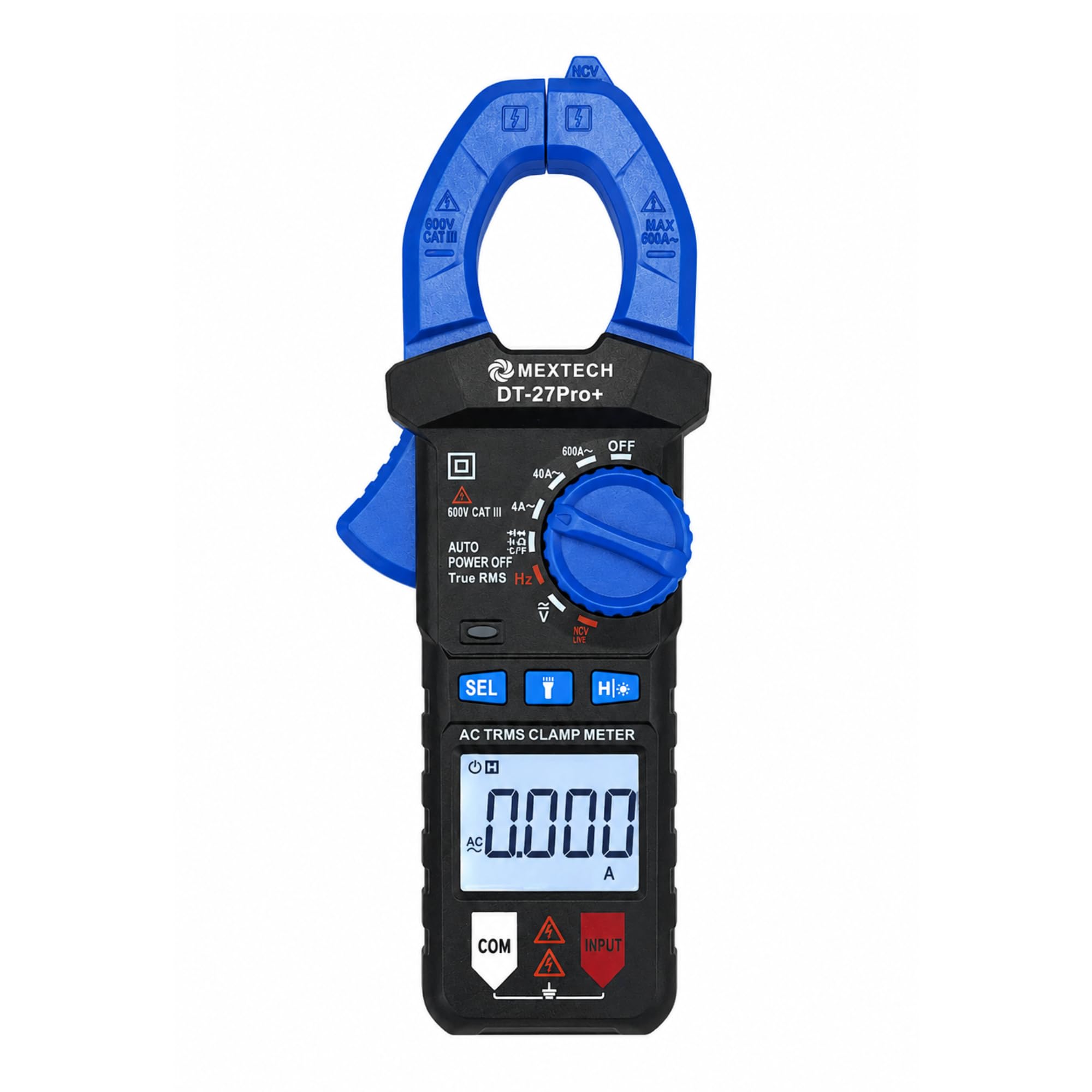 Mextech DT27PRO+ True RMS Digital Clamp Meter 600A, AC/DC Voltage, Resistance, Frequency, Capacitance, Continuity & Diode Test with Temperature, CAT III 600V, NCV & Live Wire Test, 1 Year Warranty-image-38