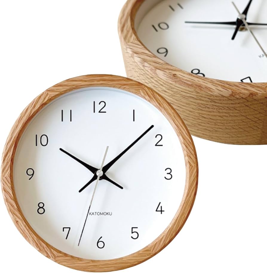 新品　KATOMOKU SKP電波時計　掛け時計 連続秒針 直径30.6cm KATOMOKU muku clock 7 km-83NA | 加藤木工株式会社 online shop