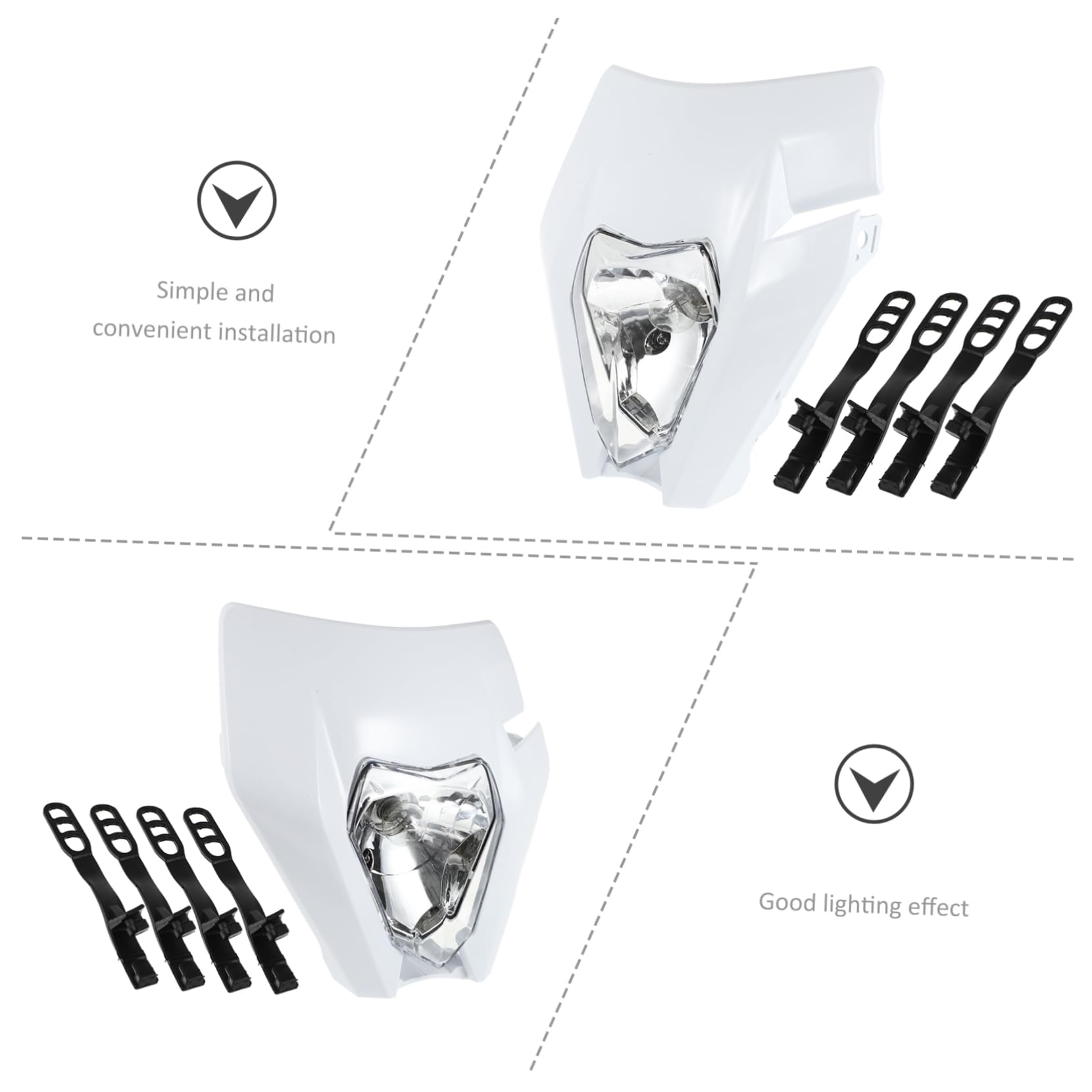 PACKOVE Phare Led Pour Exc Sx Sxf Éclairage Pour Conduite Nocturne Design Compact Et Innovant Sécurité Accrue Avec Vision Claire Compatible Avec Diverses Et Performant