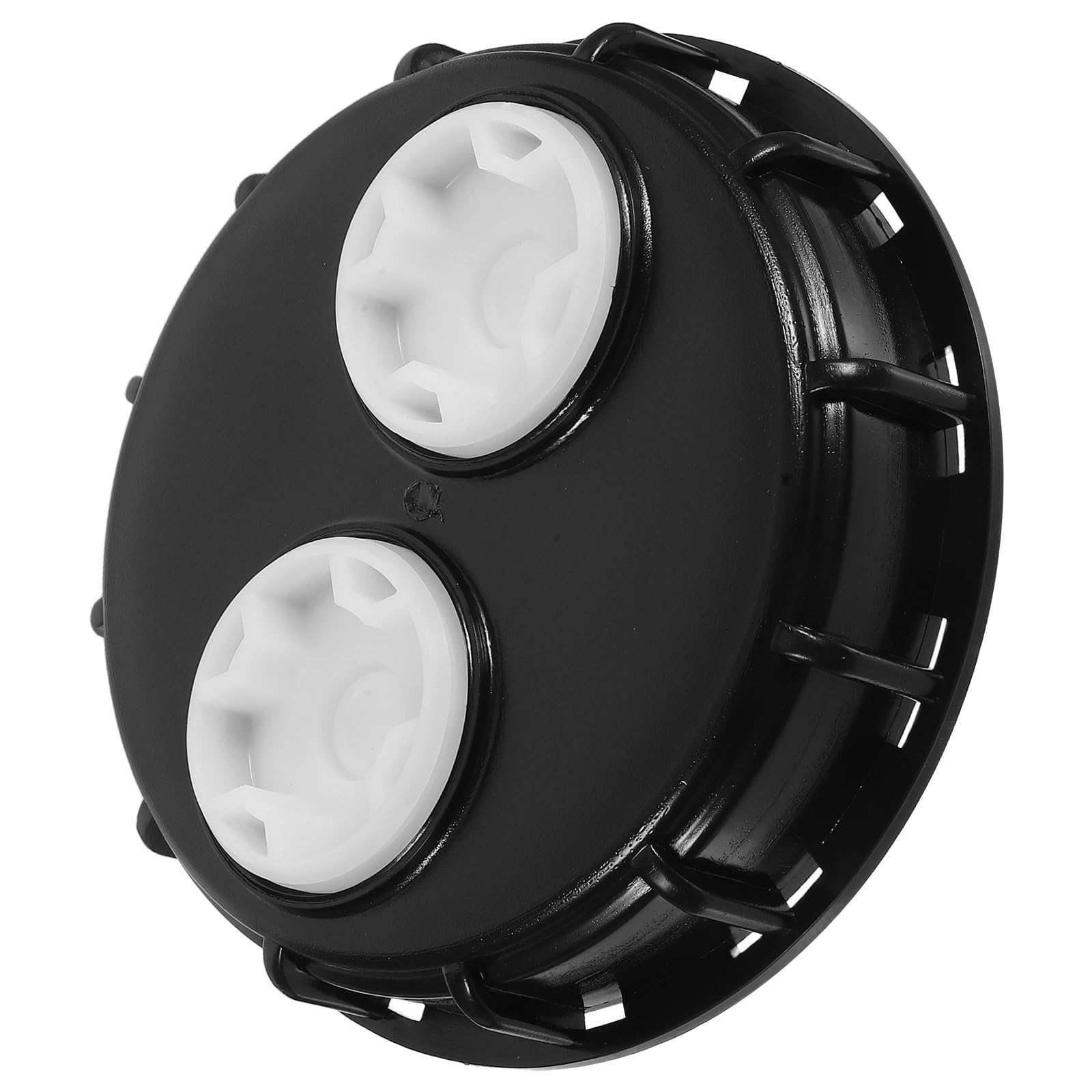 Tapa de contenedor IBC negra con doble ventilación para tanques químicos de PP