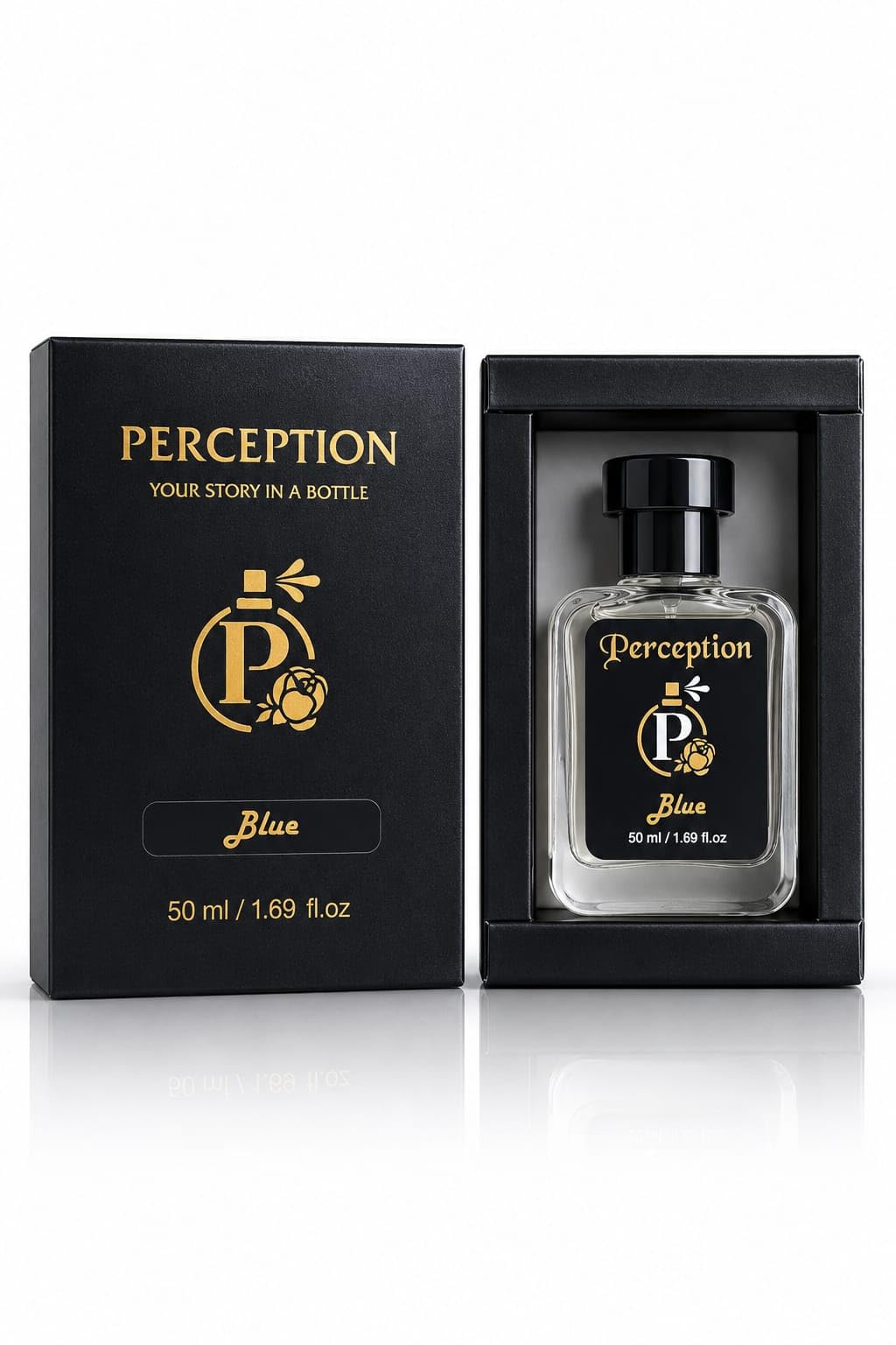 Perception Blue Eau De Parfum for Men & Women | Fresh Woody Fragrance | Fine Mist Perfume Spray | Gift Box | 50 ml-image-4