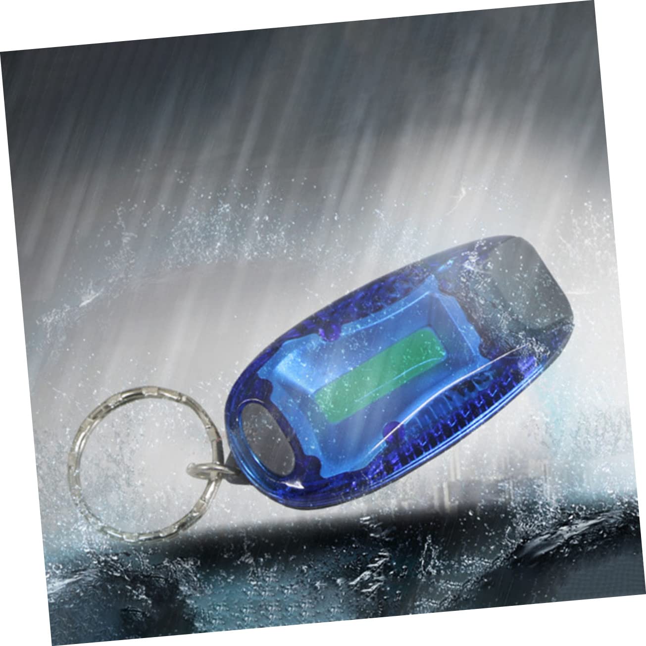 Happyyami 3Pcs LED Portable Light Keychain Versatile Night Warning Light for Cycling Running and Outdoor Activities Bright Flashing Modes Colors