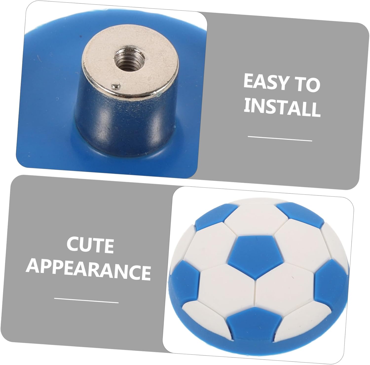 Gadpiparty 4pcs Cute Door Knobs Drawer Knobs Cartoon Handles Whimsical Cabinet Pulls for Boys and Girls