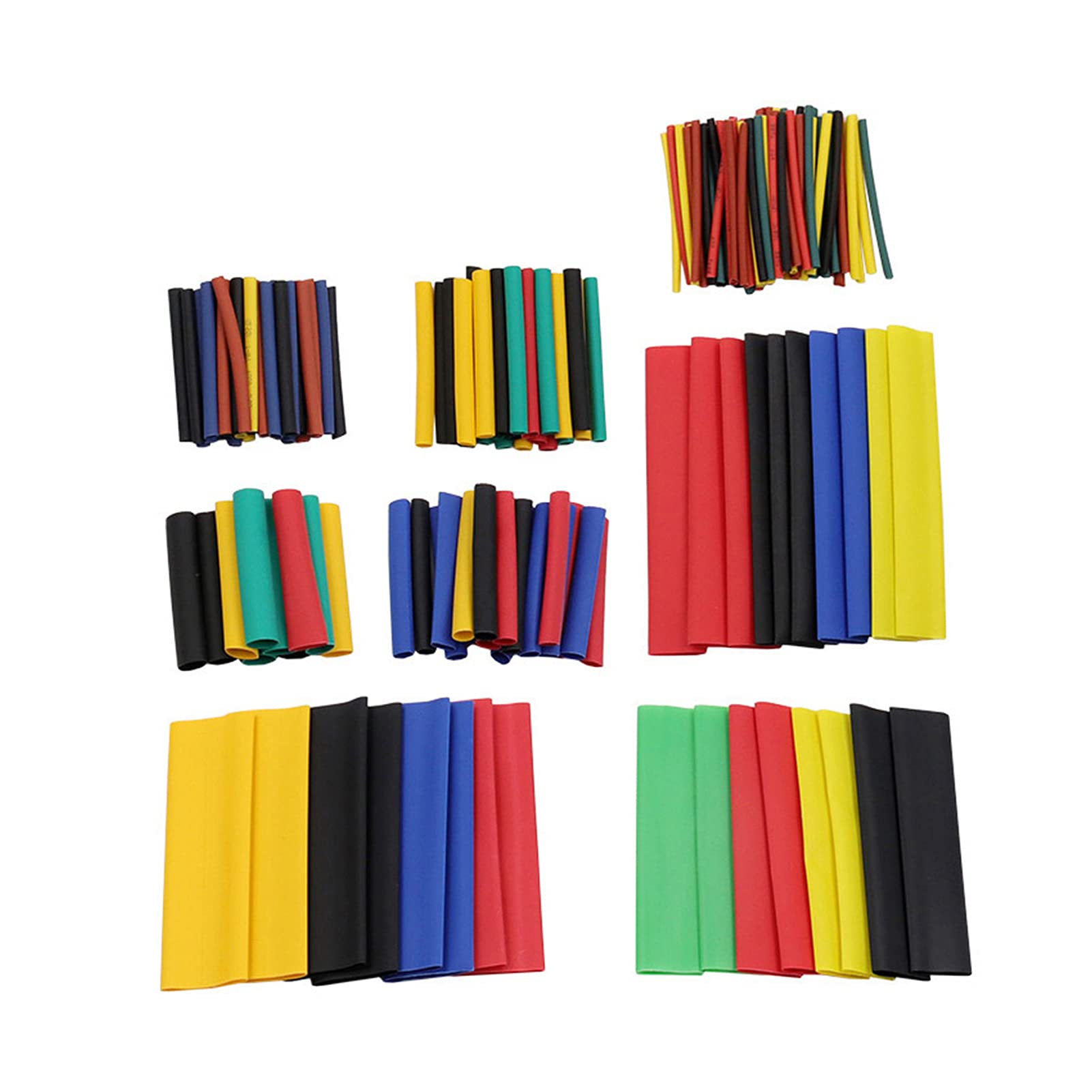 Roadoor 164 ADET Isı Shrink Boru Paketi, Çok Renkli, Poliolefin, 2: 1 Shrink Oranı, Çeşitli Boyutlar, Anti-Pas, Esnek, Elektrik Yalıtımı, Tel Bağlama, Kablo Eklemleri Onarımı, Endüstriyel Kullanım