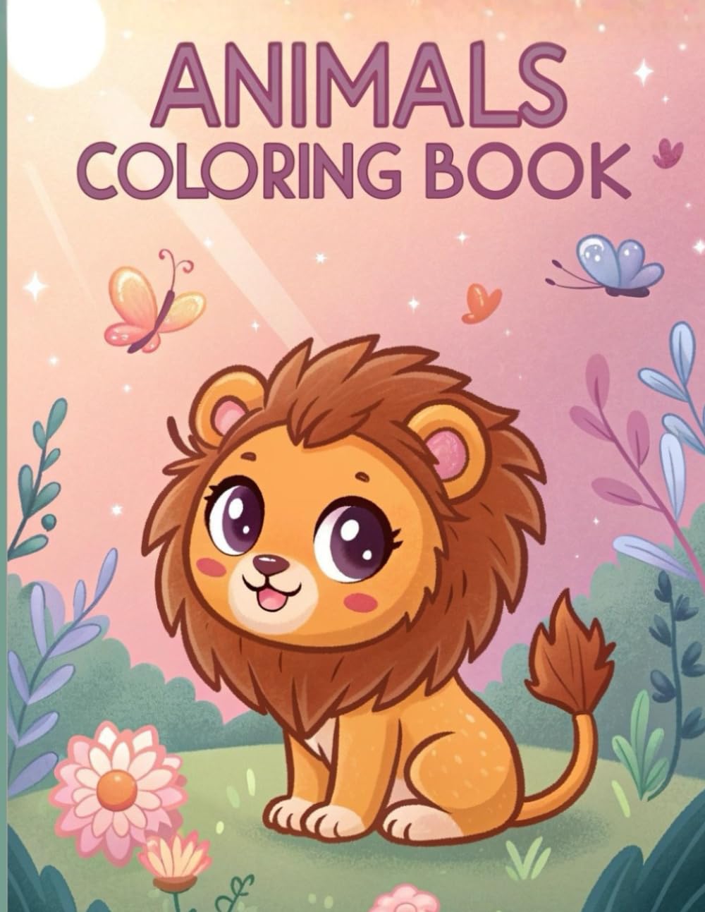 Animals Coloring Book for Kids: Fun Educational Coloring Pages with Cute Animal Illustrations: 30+ Adorable Animal Designs for Children Ages 3-10