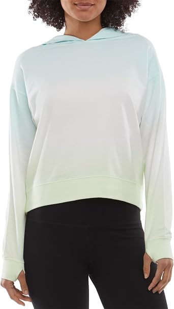 Danskin Womens Ombre Pullover Sweatshirt Hoodie