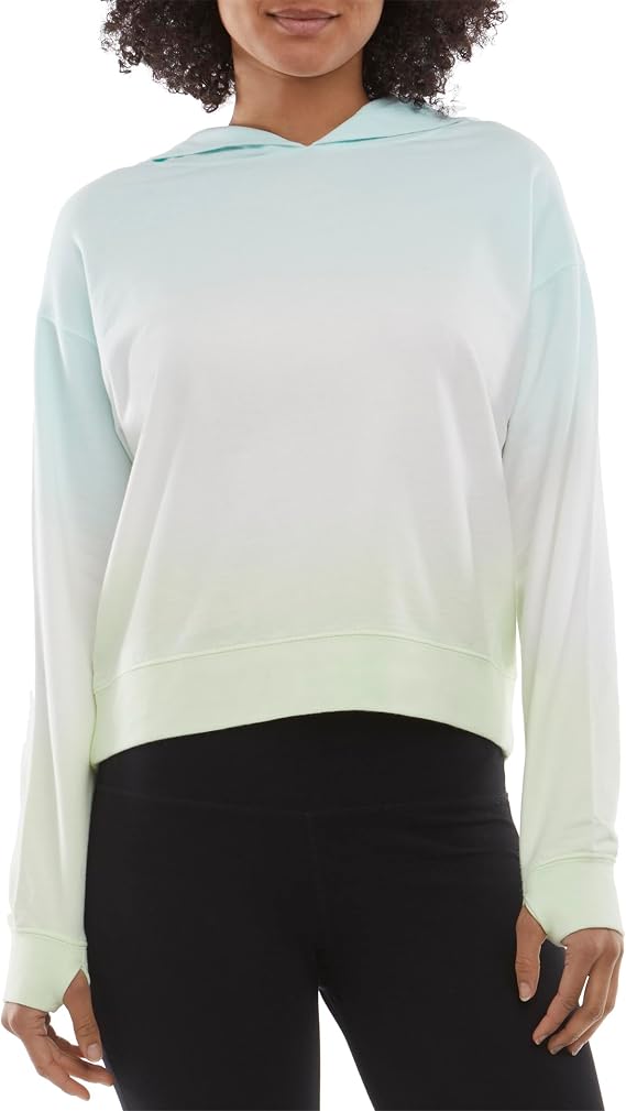 Danskin Women's Ombre Pullover Sweatshirt Hoodie