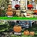Metal Pumpkin Yard Stake Sign Outdoor Fall Yard Decor Stacked Pumpkin Welcome Sign Decorative Garden Stake for Autumn Harvest Thanksgiving Halloween Patio Lawn Decoration (1)
