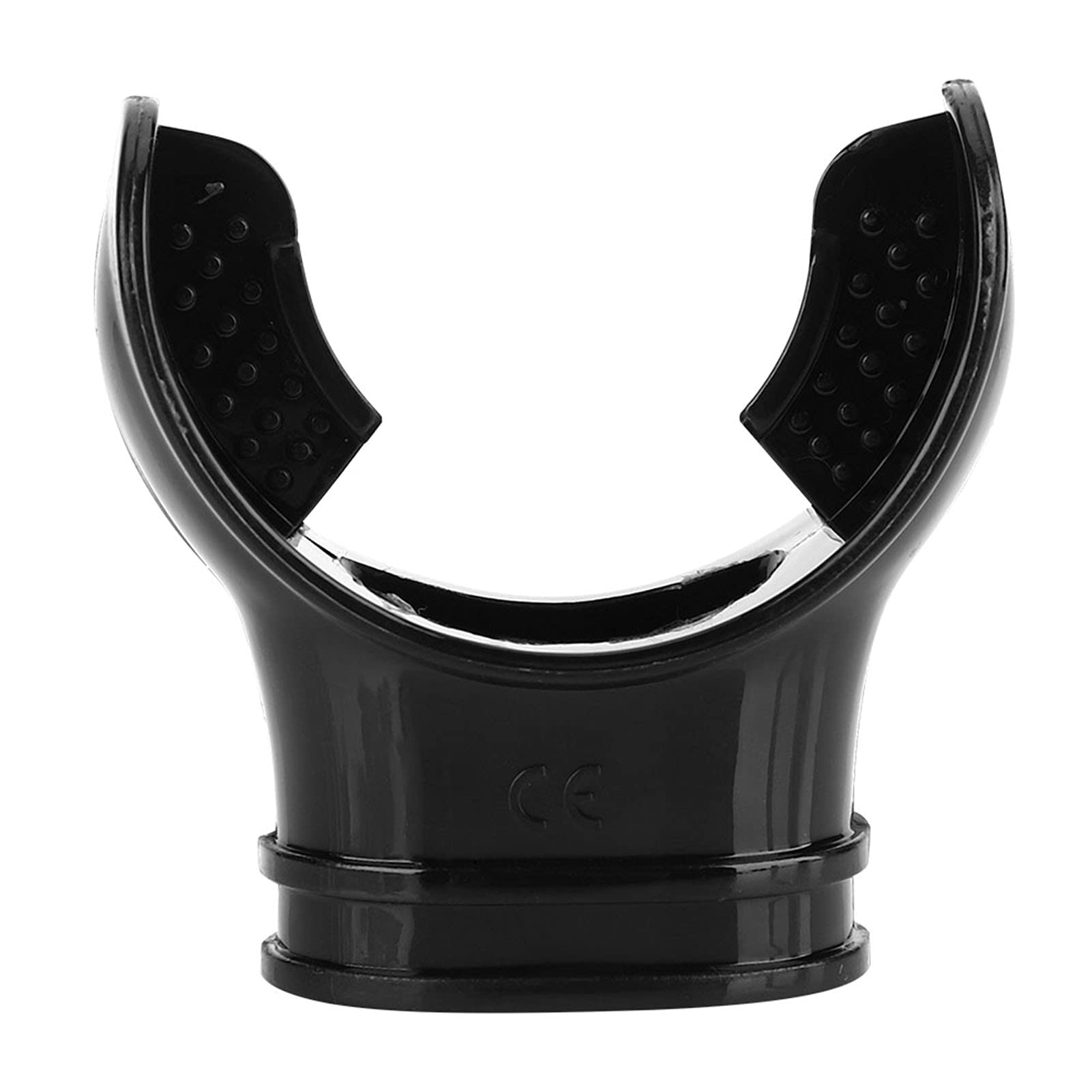 POENVFPO Disposable Diving Mouthpiece, Professional Comfortable Transparent Silicone Snorkel Mouthpiece Spare Replacement for Regulators (Black)