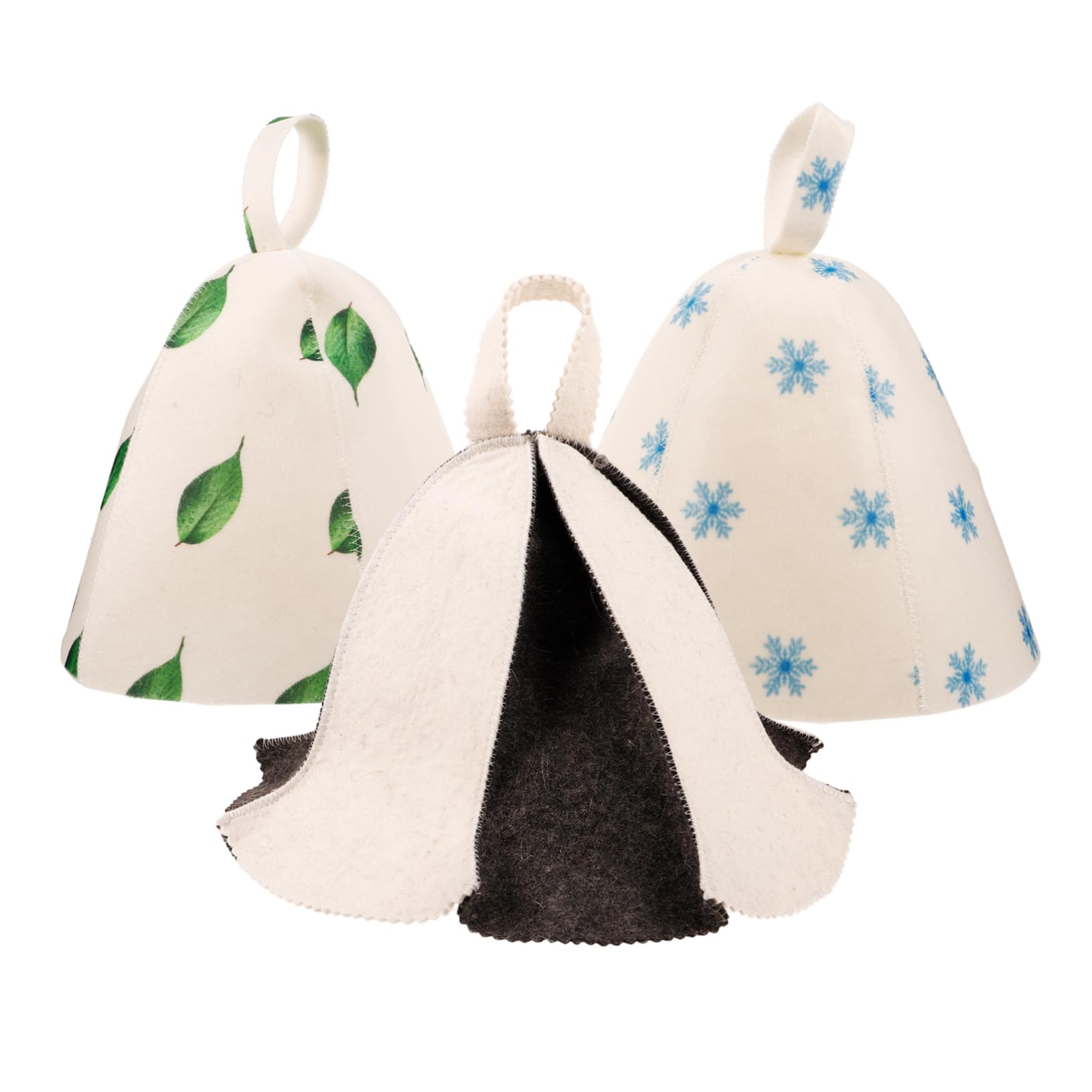Healeved 15piezas Gorro De Sauna De Fieltro y Absorbente Accesorios De Baño Transpirables para Ducha y Sauna Diseño Cómodo para Mujeres Fabricado Materiales De Fieltro Estable