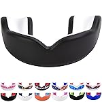 Oral Mart Black/White Youth Mouth Guard for Kids - Youth Mouthguard for Karate, Flag Football, Martial Arts, Taekwondo, Boxing, Football, Rugby, BJJ, Muay Thai, Soccer, Hockey