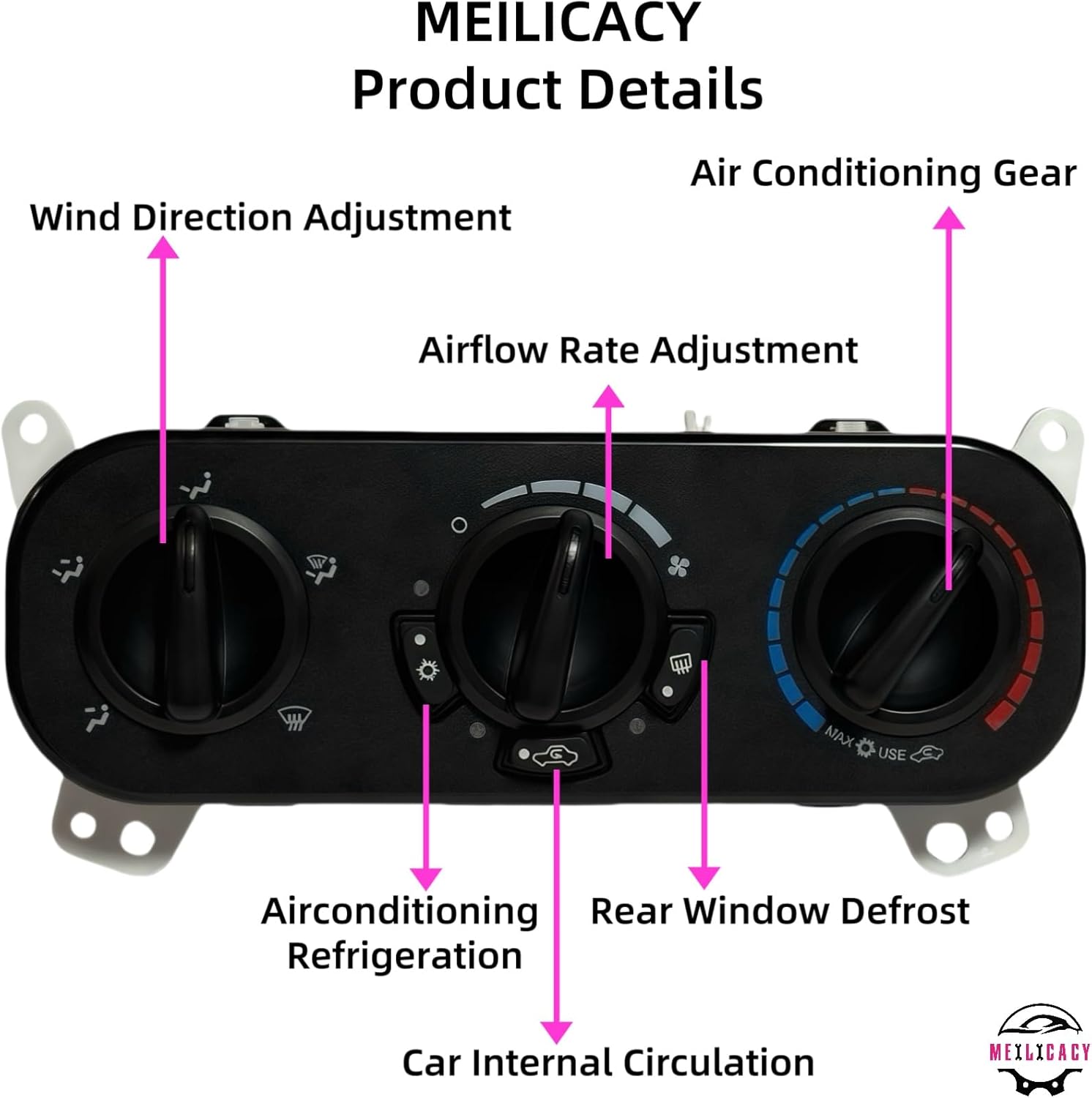 For 2007-2009 Dodge Caliber Jeep Compass Heater Temperature HVAC Climate Control OEM:P55111874AF dodge jeep with out ac heater control oem mopar 55111878ab