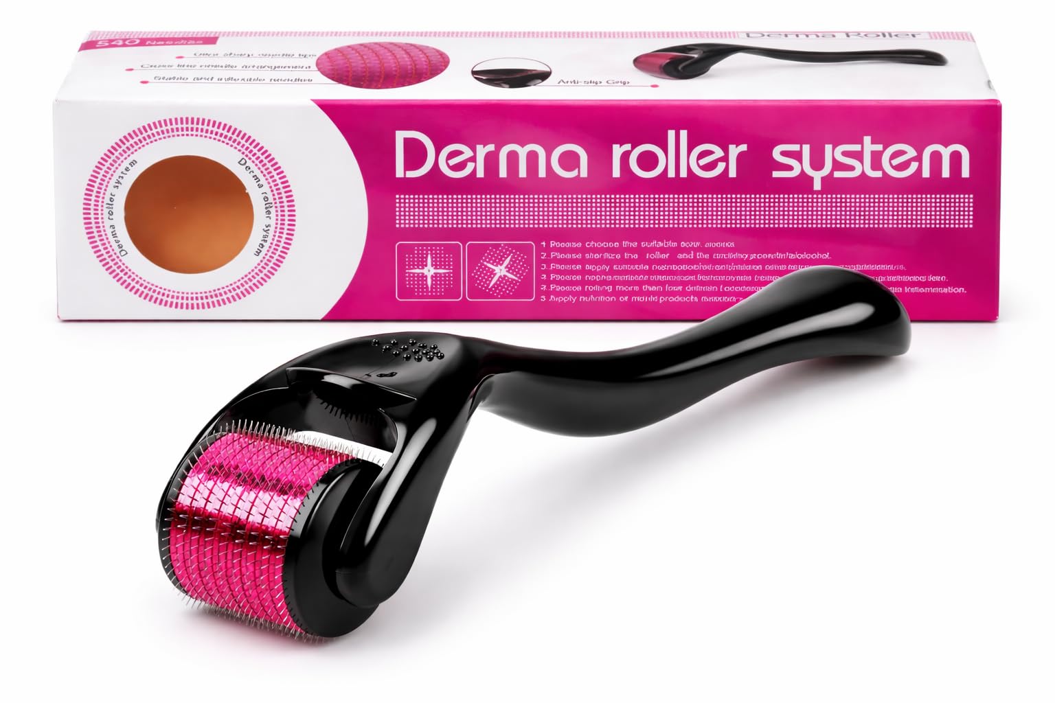 GARF 540 Titanium Micro Needle Derma Roller for Hair & Beard Growth | 0.5mm Microneedling Roller for Hair Regrowth, Beard Growth & Acne Scar Reduction | Skin Rejuvenation Tool.-image-22
