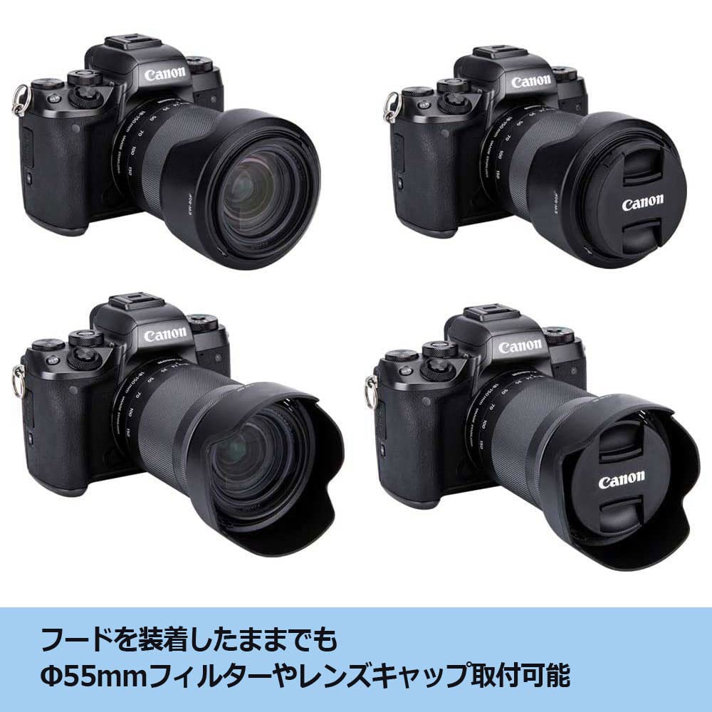 【フード・フィルター付】Canon EF-M18-150mm IS STM 美品 Amazon | NinoLite 2個セット EW-60F、EF-M18-150mm F3.5-6.3 IS STM