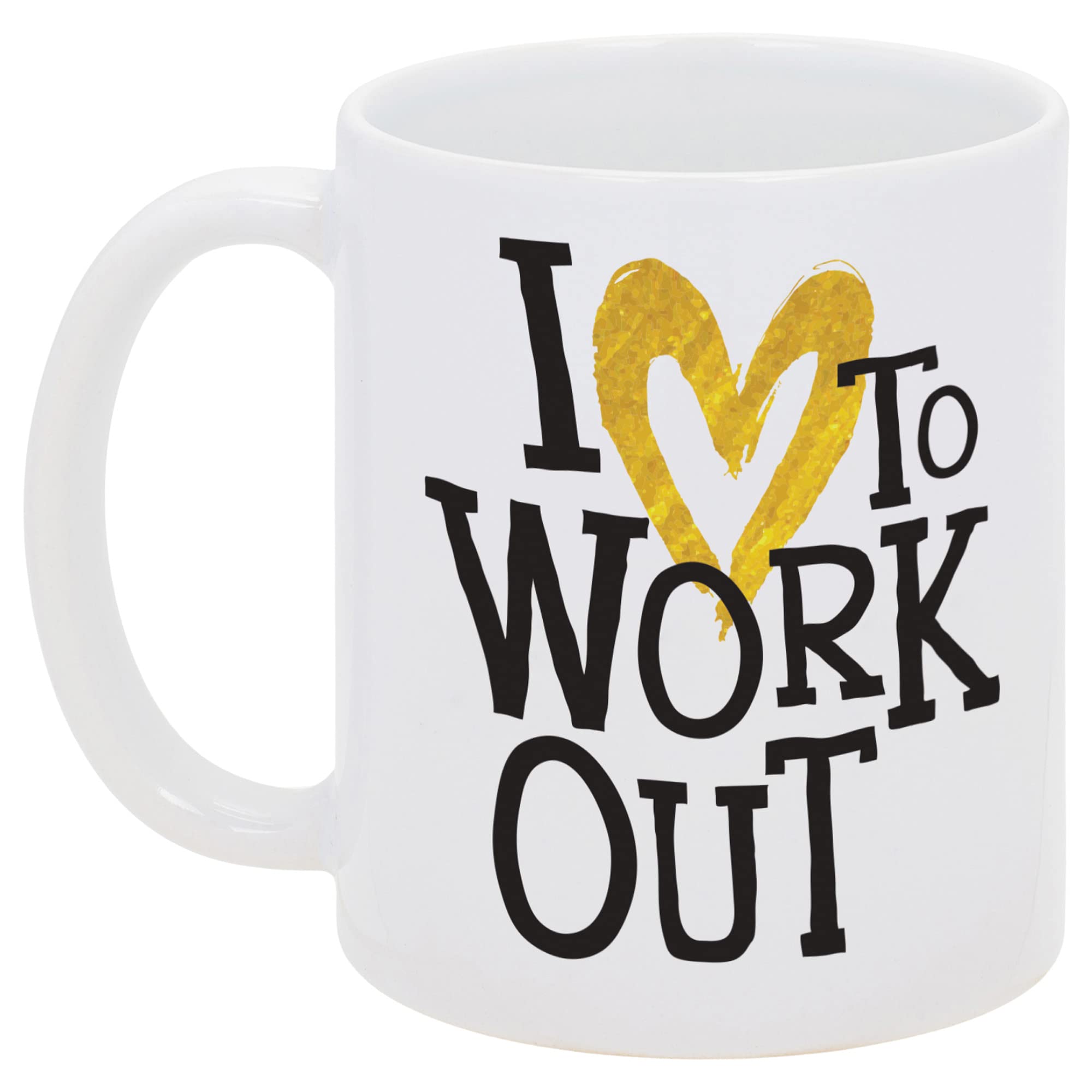 Elanze Designs I Work Out JK I Take Naps 11 Ounce White Ceramic Coffee Mug