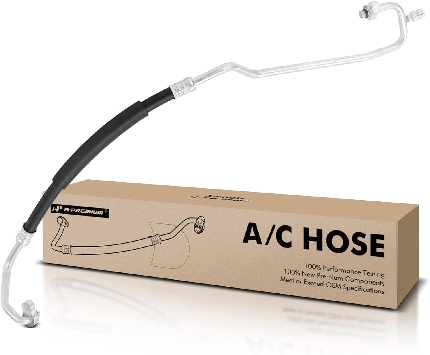 A-Premium A/C Discharge Line Hose Assembly Compatible with Kia Sorento, 2014 2015, 3.3L, Compressor to Condenser