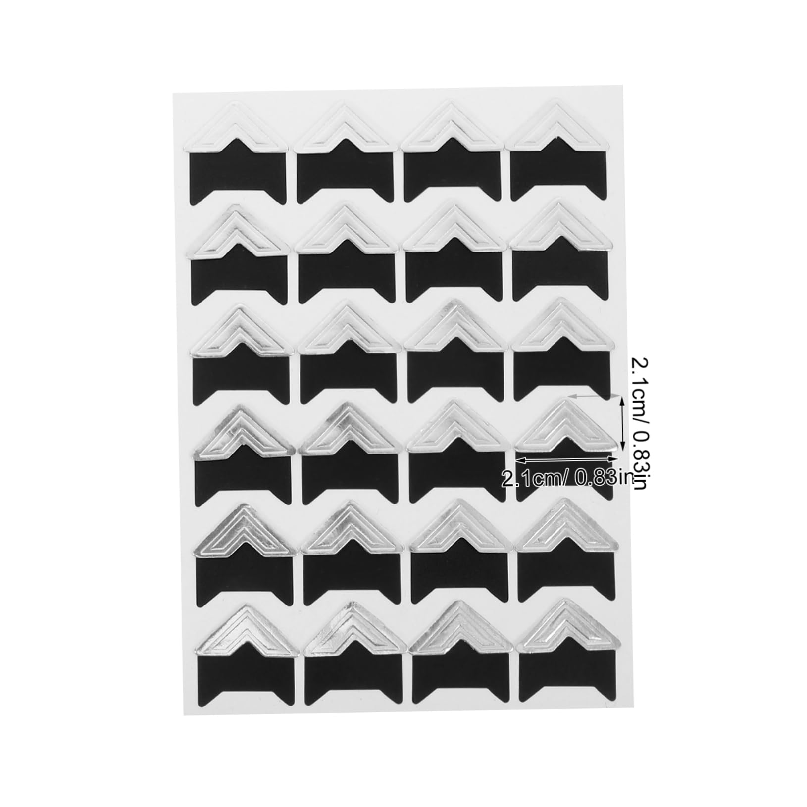 Beatifufu Vintage Style Photo Corners Stickers 5 Sheets Self Adhesive Scrapbooking Supplies Photo Frame Fixed Stickers for Albums