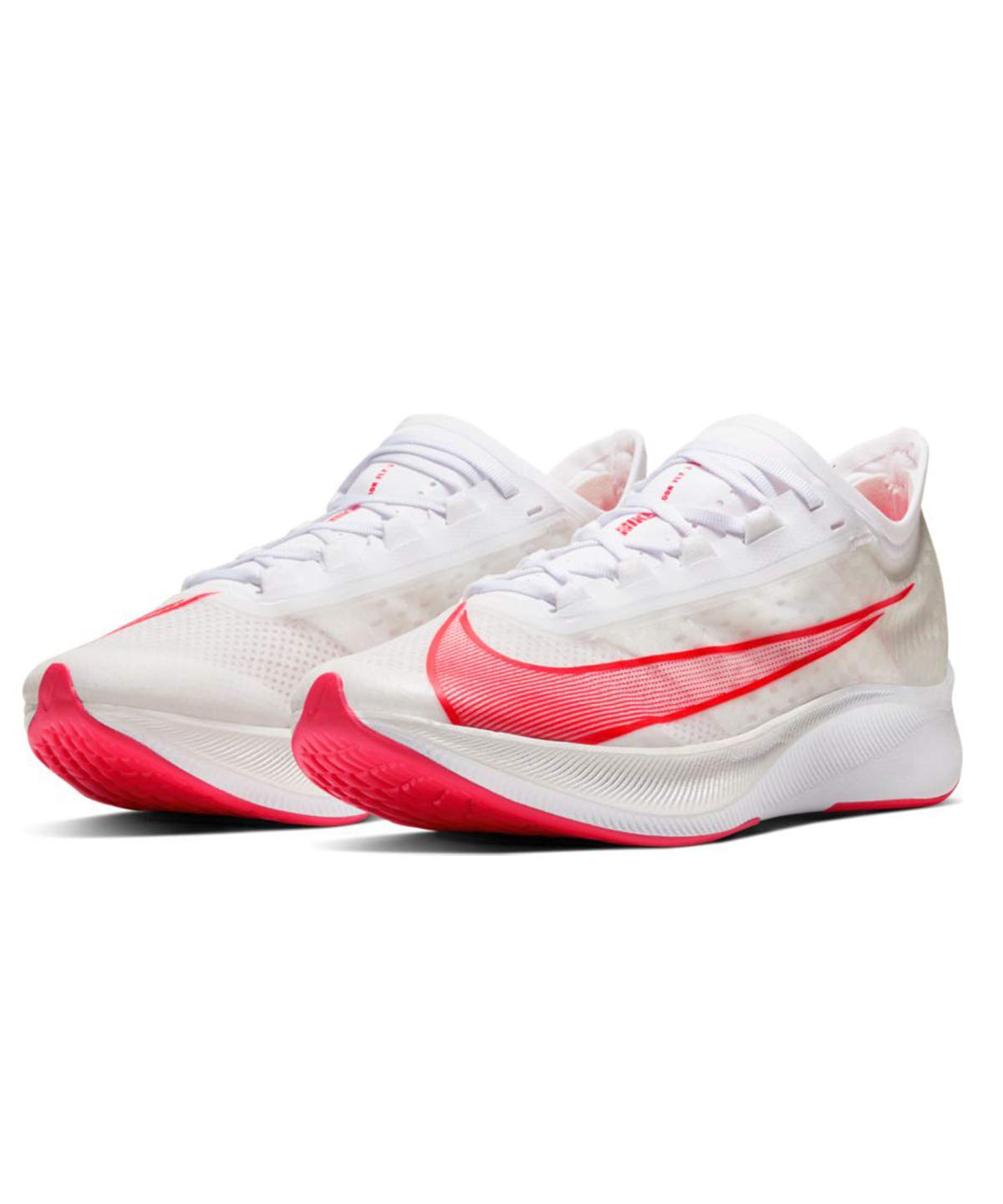 Nike Men's Zoom Fly 3 Running Shoe, White Laser Crimson MTLC Summit Wht