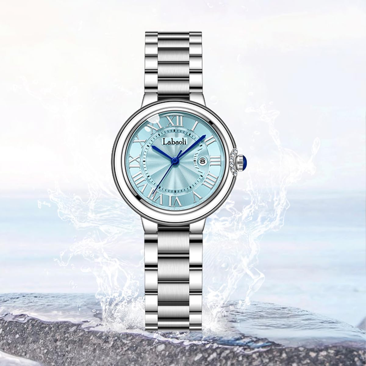 Watch for Women Fashion Silver Stainless Business Classic Dress Luxury Analog Waterproof Simple Ladies Female Wife Gifts Wrist Watches