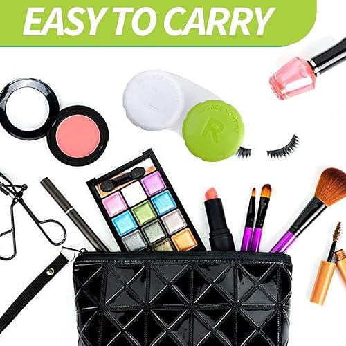 Miniatura 5 de Estuche para lentes de contacto para viajes, uso diario, color azul