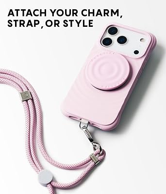 CASETiFY Essential Bundle Set - Ripple iPhone 17 Pro Case + Ripple Grip Stand [Silicone/Compatible with Magsafe / 6.5 ft. 2X Military Grade Drop Protection] - Primrose Pink