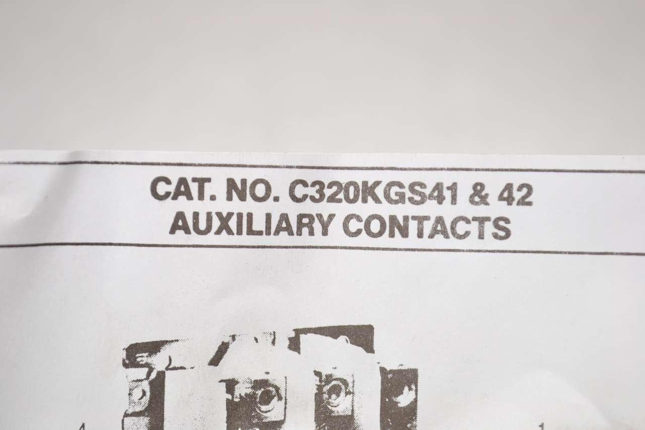 Cutler Hammer C320KGS41 Freedom Series Auxiliary Contact 1NO Size 4/5
