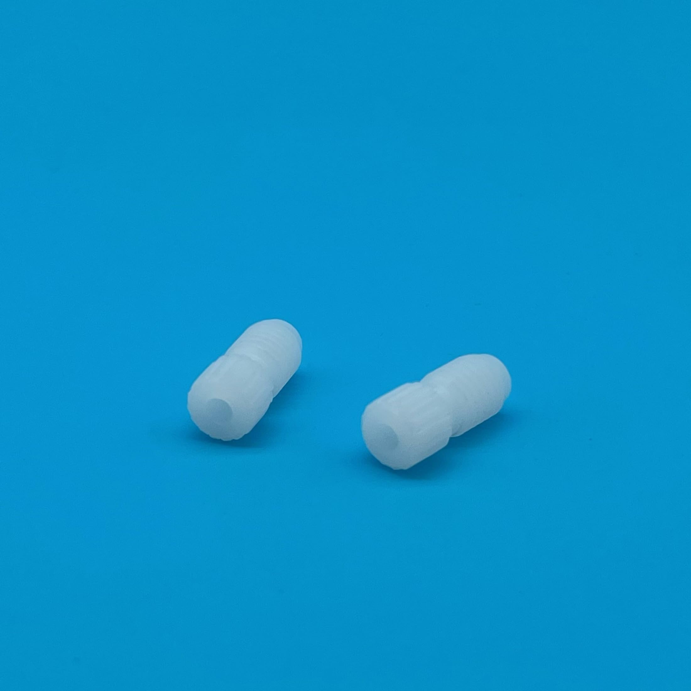 10 Stück PTFE-Elektrodenmuttern, feste Stopfen und Gummihülsen for Elektrolysezellen – unverzichtbares Laborzubehör(7mm hole nut)