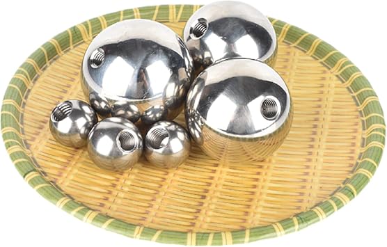 Stainless Steel Piercing Replacement Balls, M20 Ball Head Screw, Diameter 40mm-60mm, semi-Threaded Steel Ball, Blind Hole Steel Ball Color 19mm*m5[5pcs]
