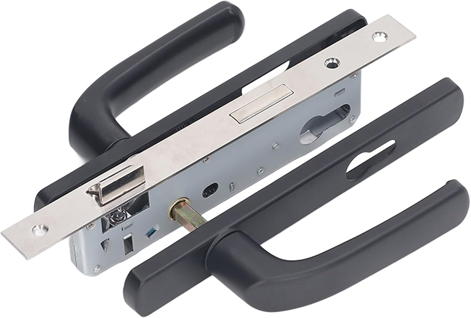 Acouto Aluminium Oy Duty Entrance Door Handle Lock Set - Burglar Proof Silent Home Door Handle Lock for Enhanced Security