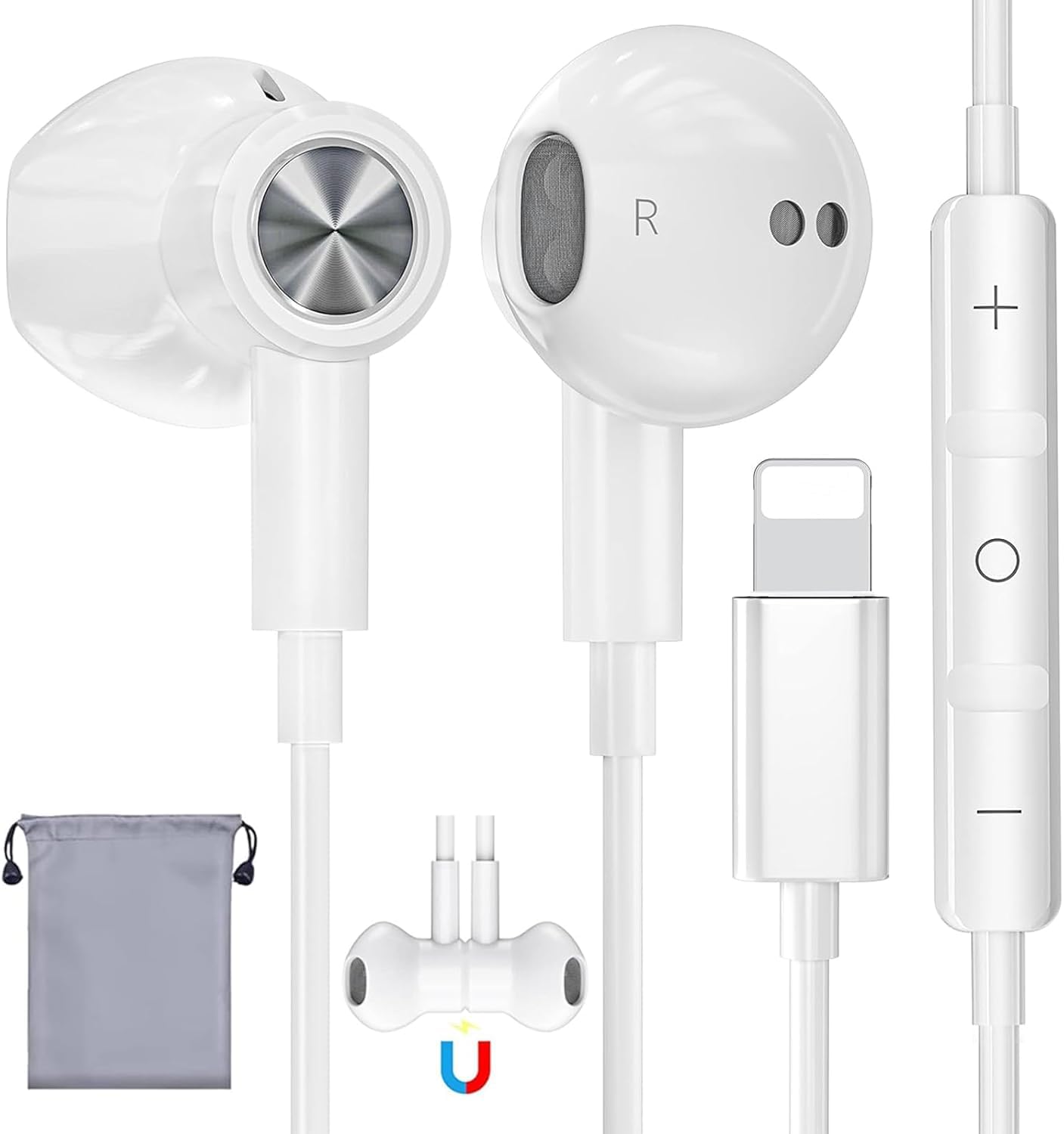 Amazon.co.jp: xunbida iPhone用 イヤホン 有線 マイク付き 有線